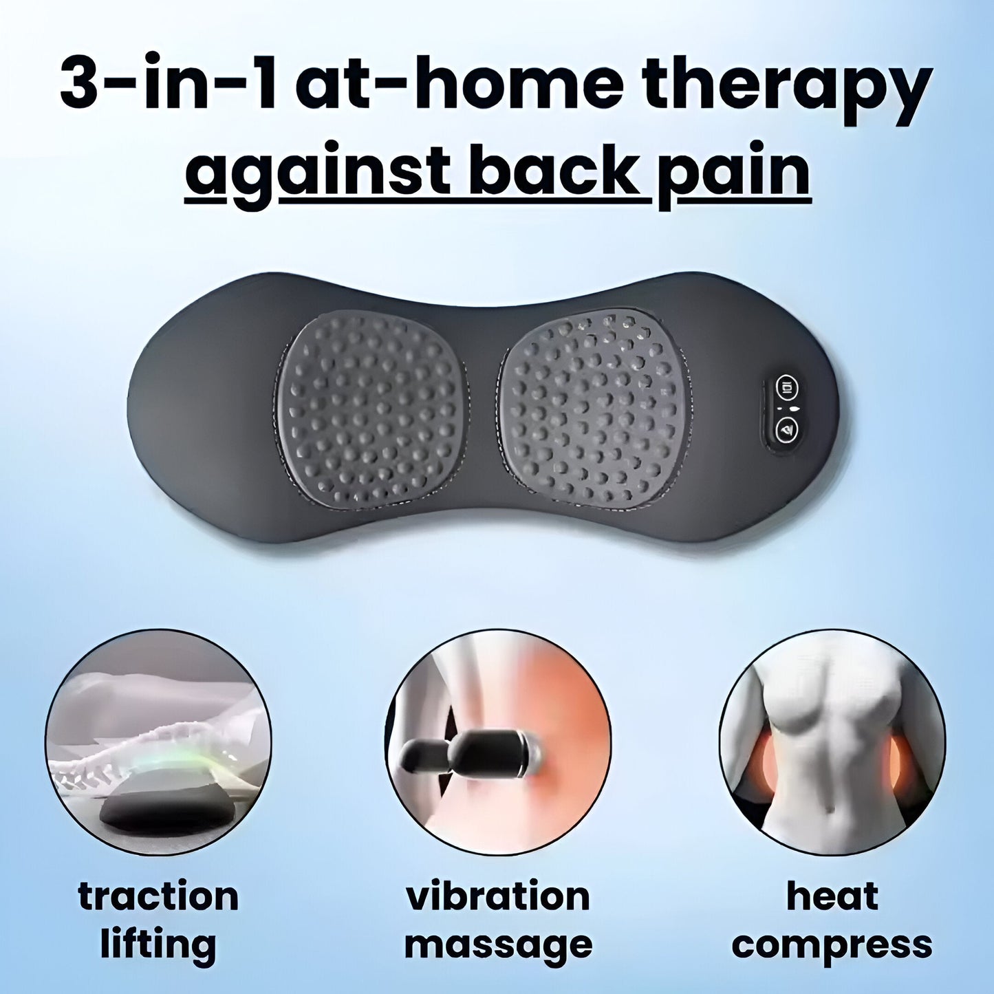 Nu Vibe™ TripleCare 3-in-1 Back Massager